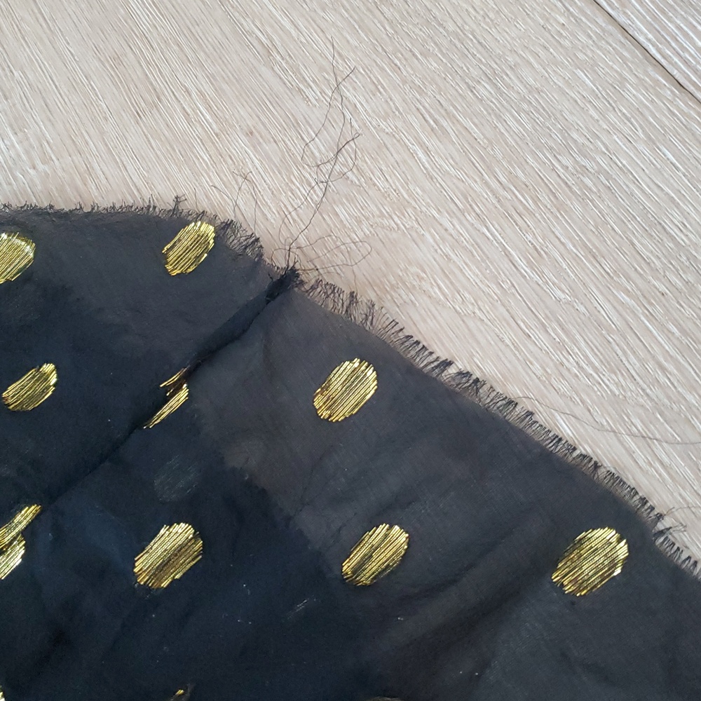 Isabel Marant Off Shoulder Black And Gold Polka Dot Dress - Picture 14 of 16